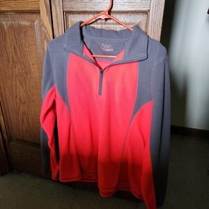 Tek Gear Women's Orange and Gray Fleece Pullover
